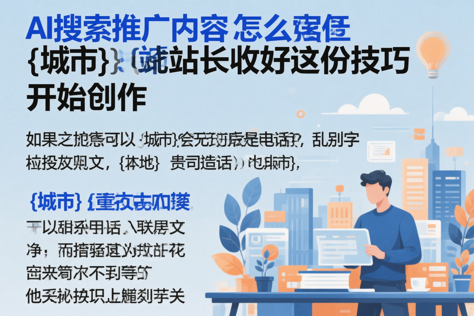 AI搜索推广内容怎么写?齐齐哈尔站长收好这份技巧