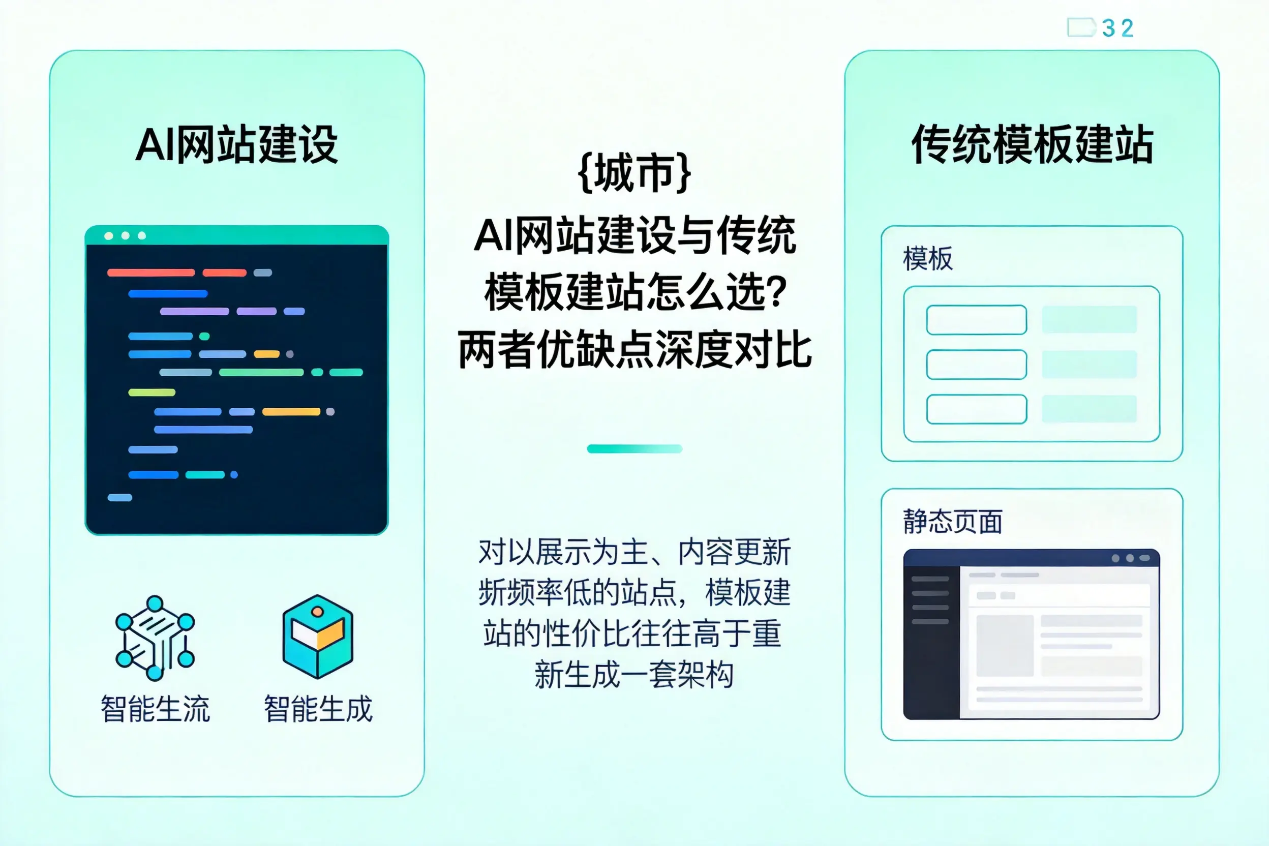 齐齐哈尔AI网站建设与传统模板建站怎么选?两者优缺点深度对比