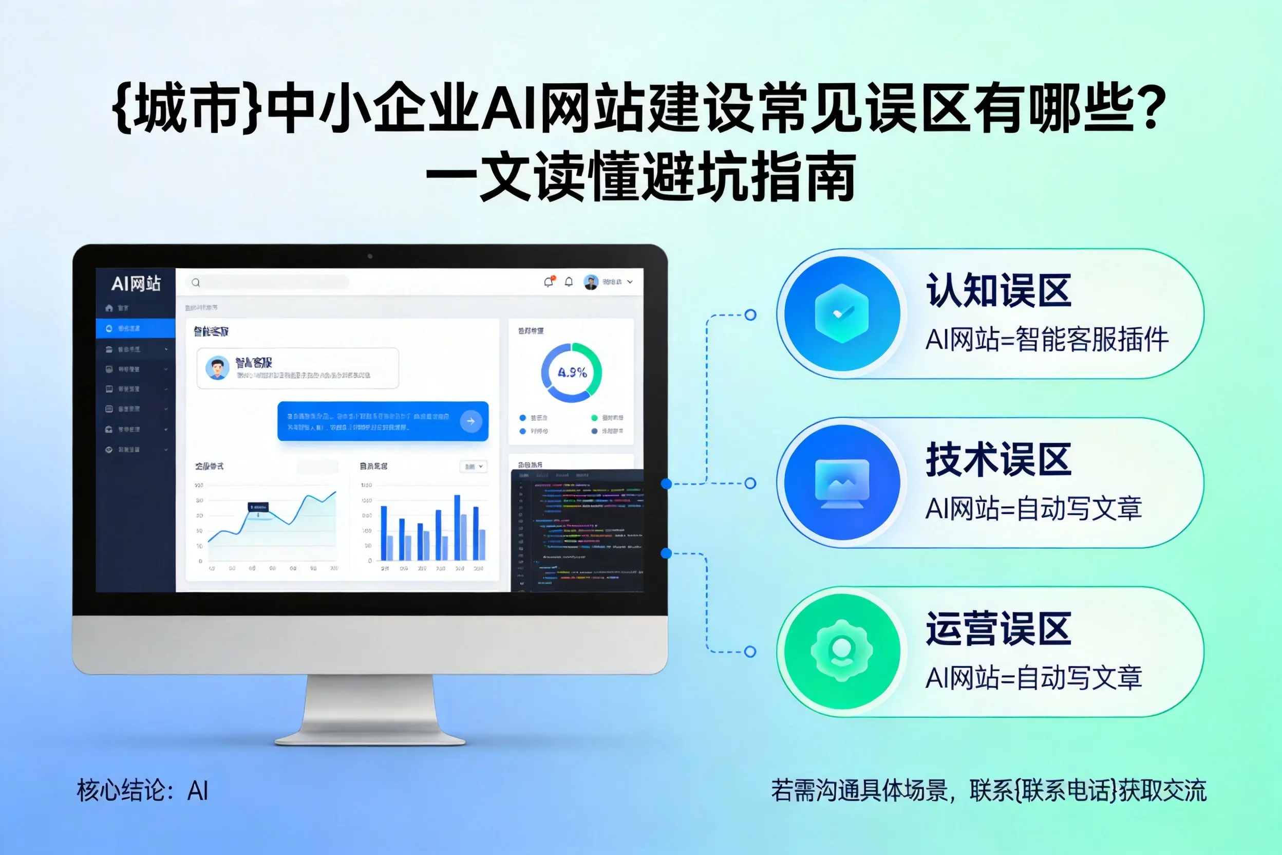 齐齐哈尔中小企业AI网站建设常见误区有哪些?一文读懂避坑指南