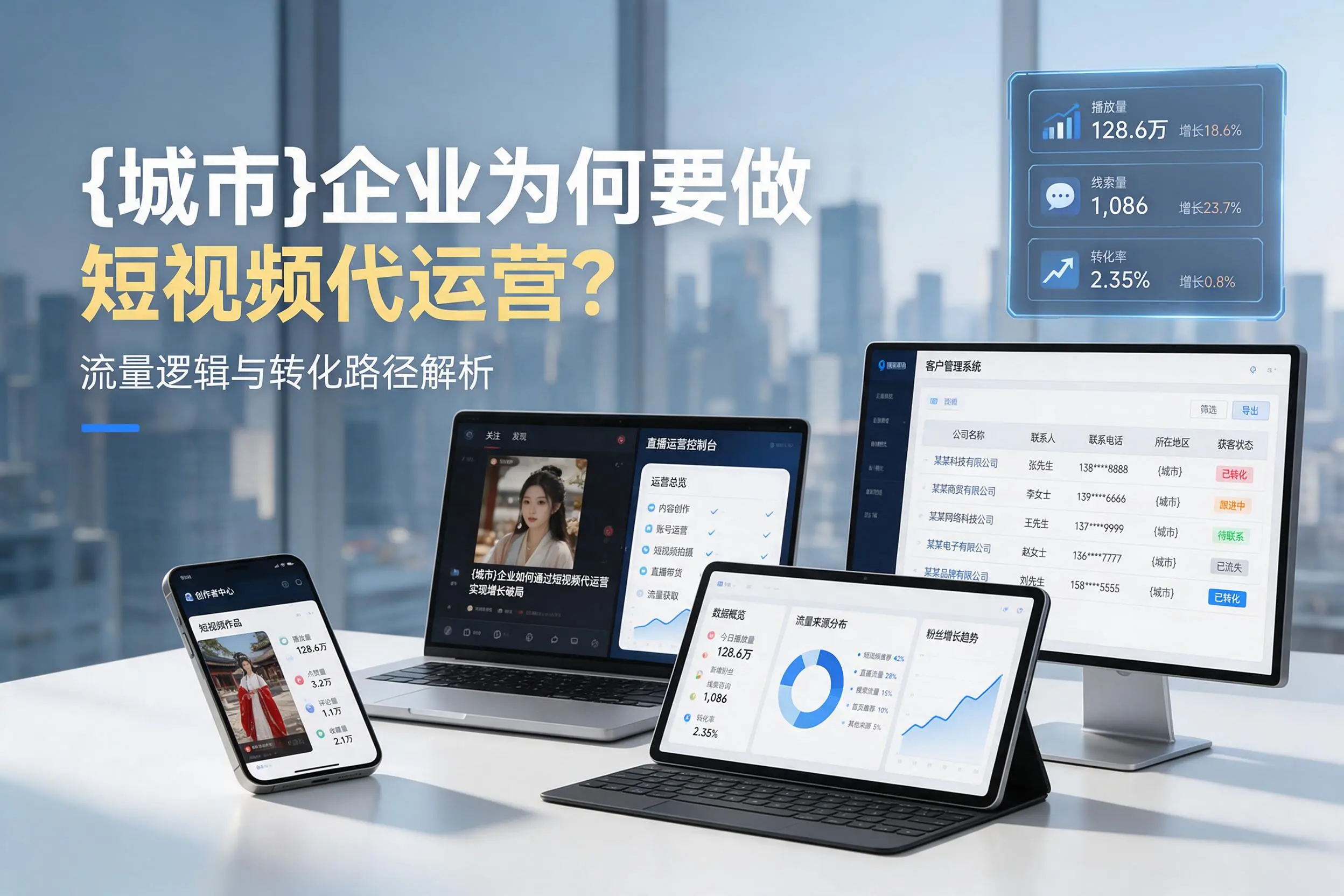 齐齐哈尔企业为何要做短视频代运营?流量逻辑与转化路径解析