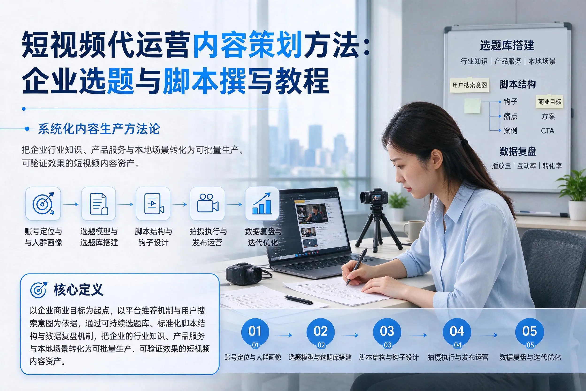 短视频代运营内容策划方法：齐齐哈尔企业选题与脚本撰写教程