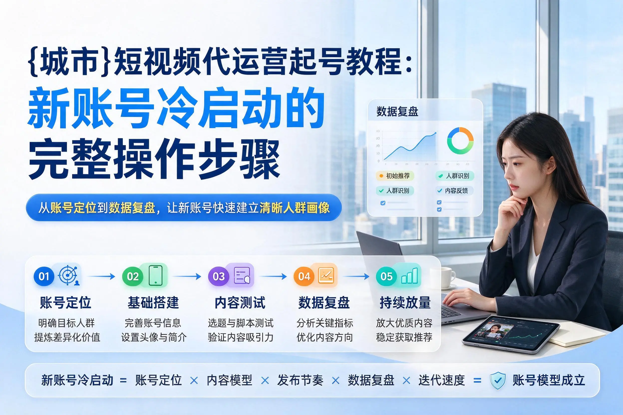 齐齐哈尔短视频代运营起号教程：新账号冷启动的完整操作步骤