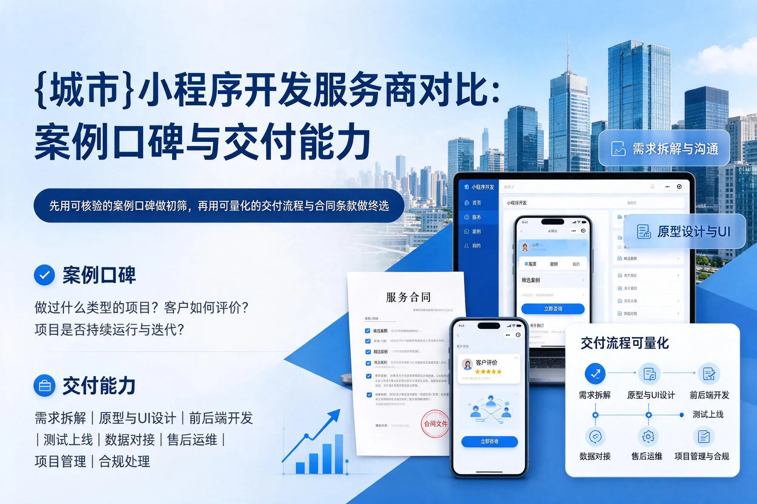 齐齐哈尔小程序开发服务商对比：案例口碑与交付能力