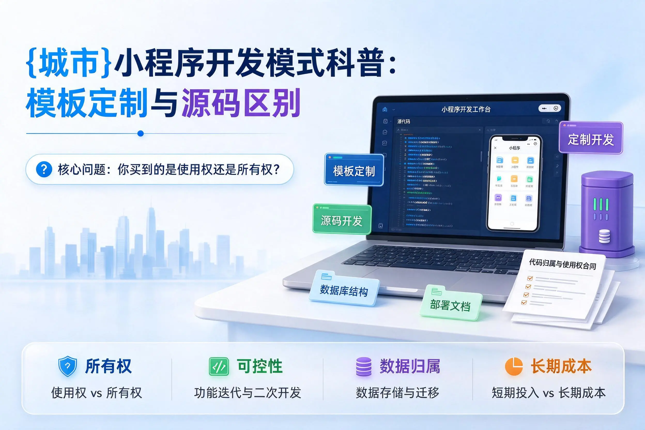 齐齐哈尔小程序开发模式科普:模板定制与源码区别