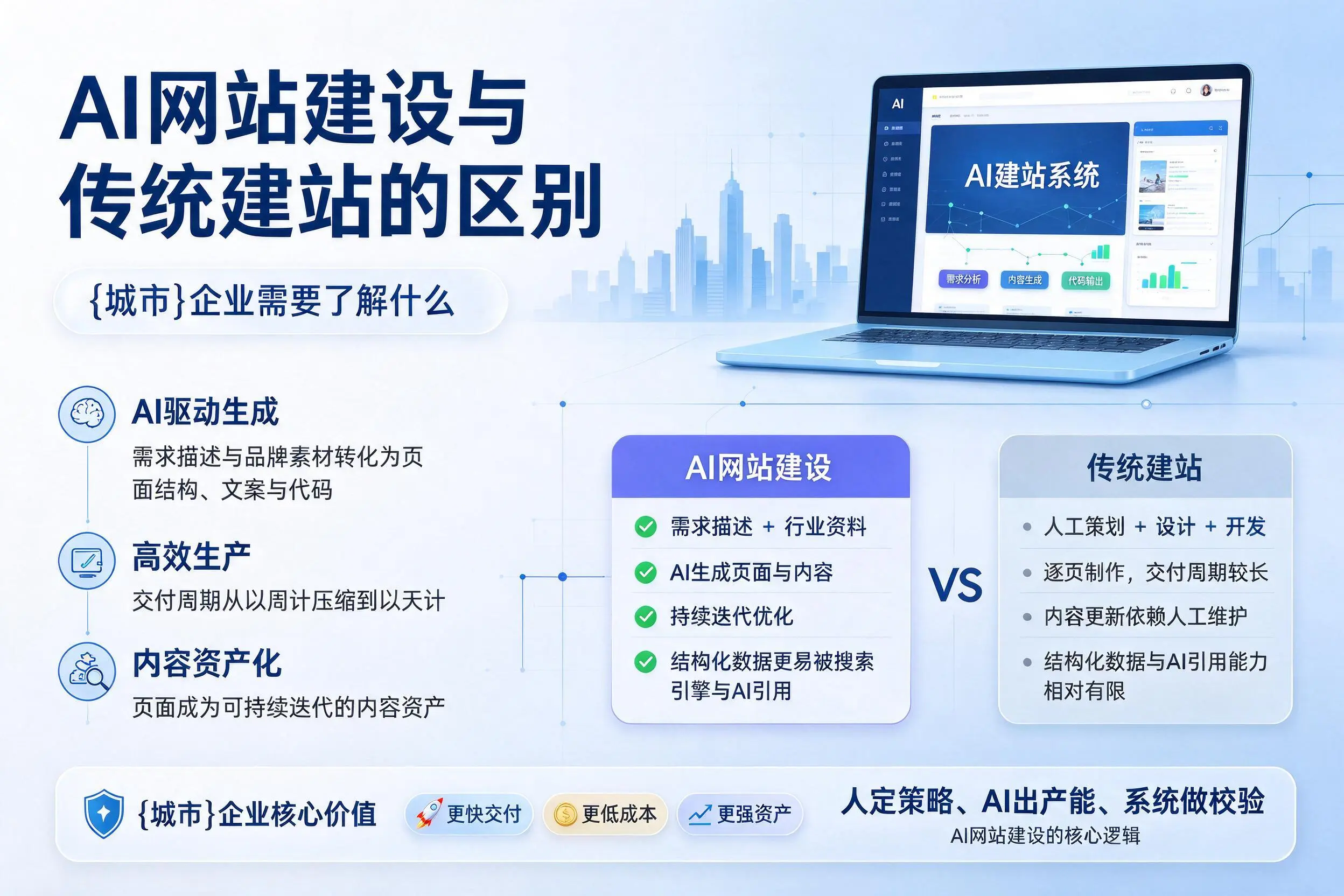 AI网站建设与传统建站的区别，齐齐哈尔企业需要了解什么