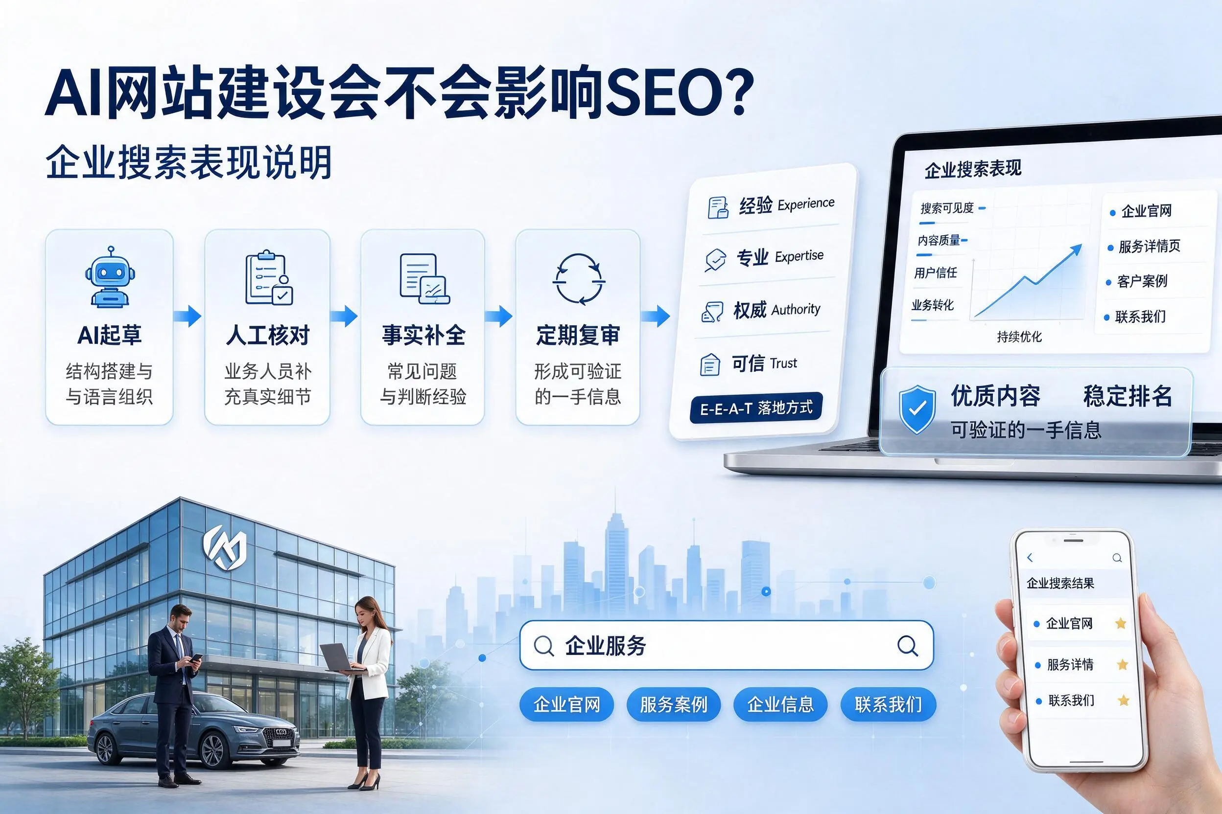 AI网站建设会不会影响SEO？齐齐哈尔企业搜索表现说明