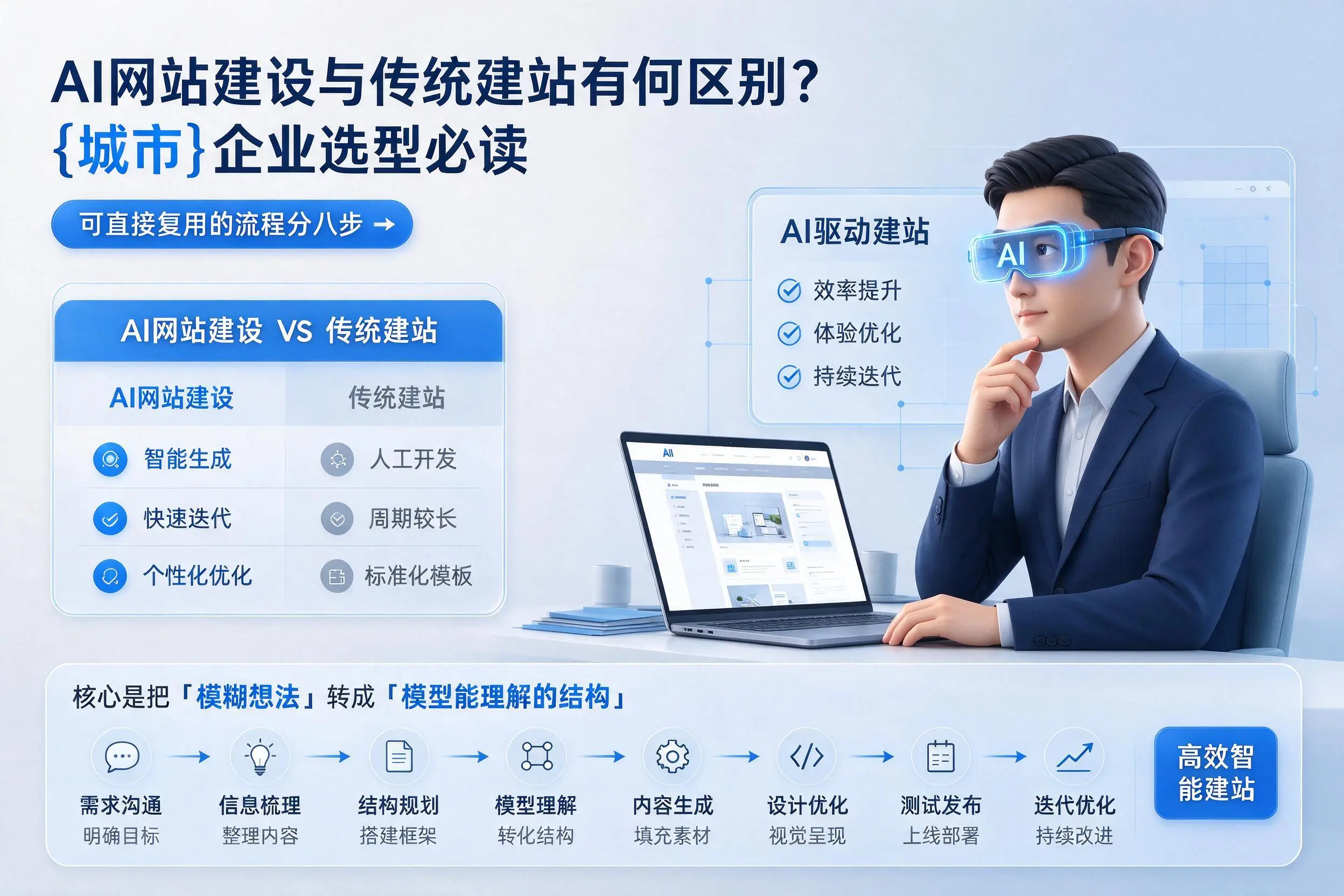 AI网站建设与传统建站有何区别?齐齐哈尔企业选型必读