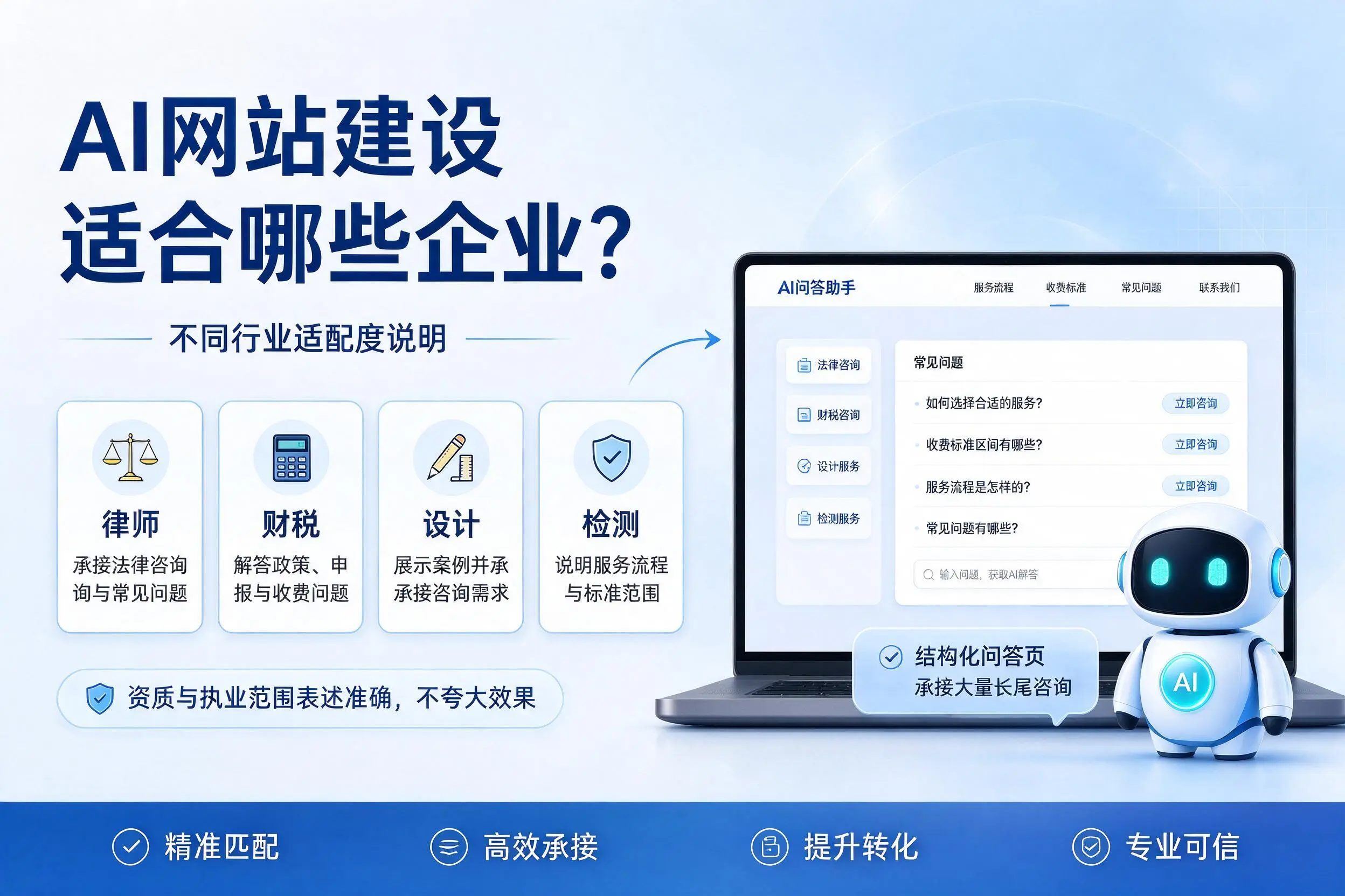 AI网站建设适合哪些企业?齐齐哈尔不同行业适配度说明