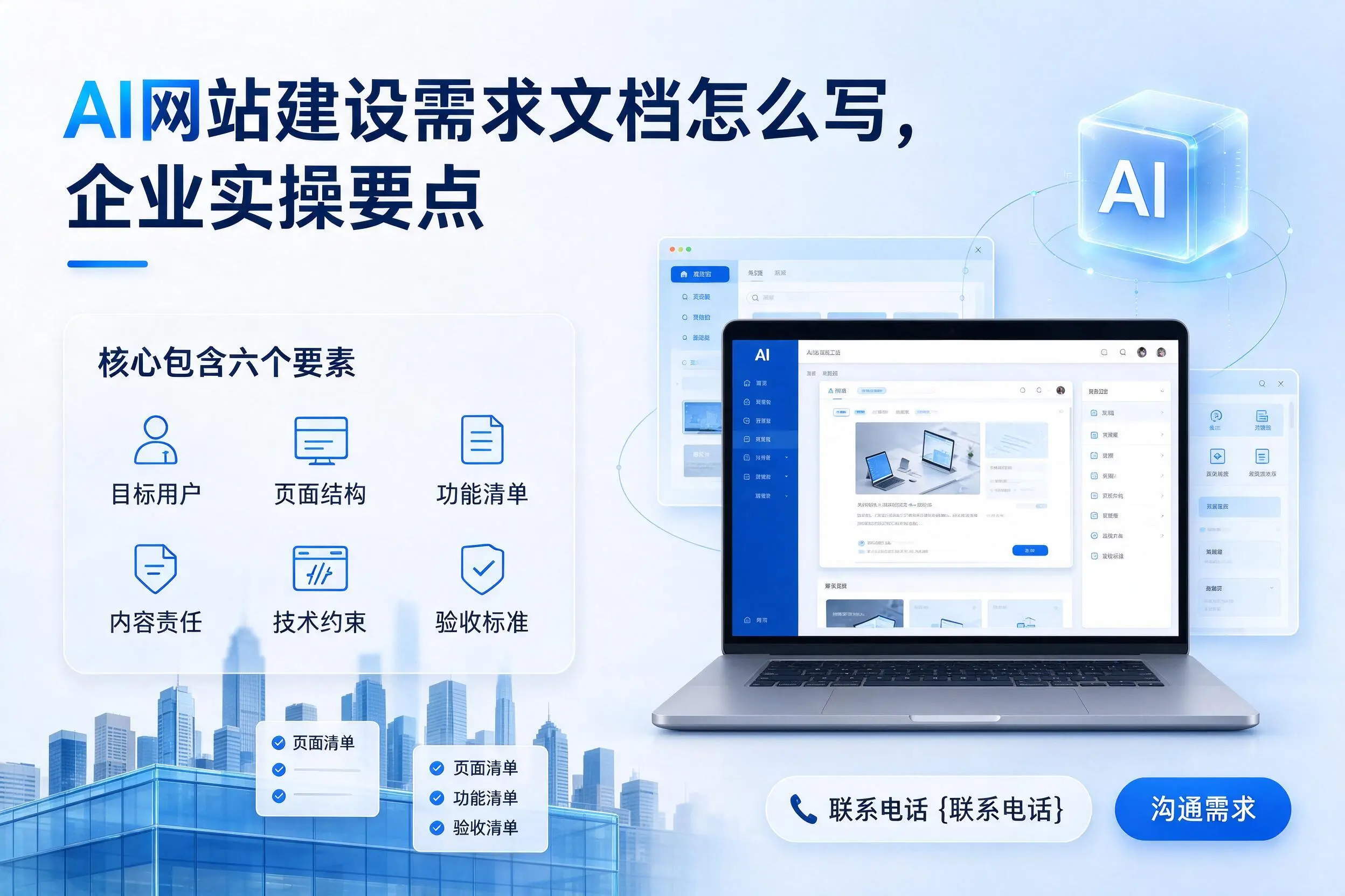 AI网站建设需求文档怎么写，齐齐哈尔企业实操要点