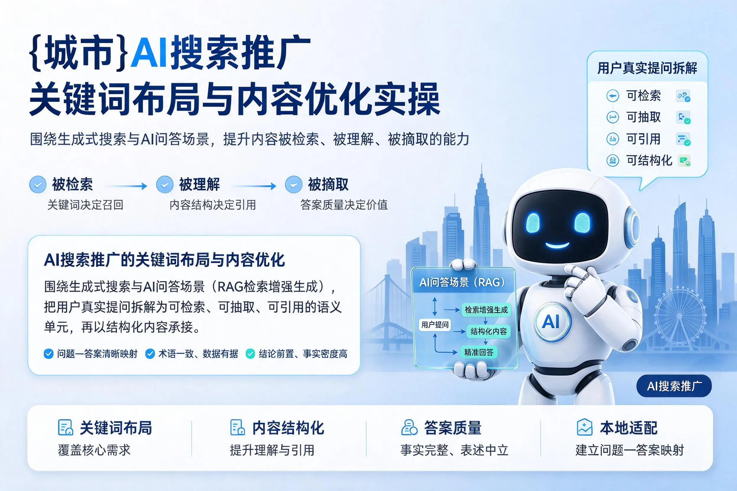 齐齐哈尔AI搜索推广关键词布局与内容优化实操