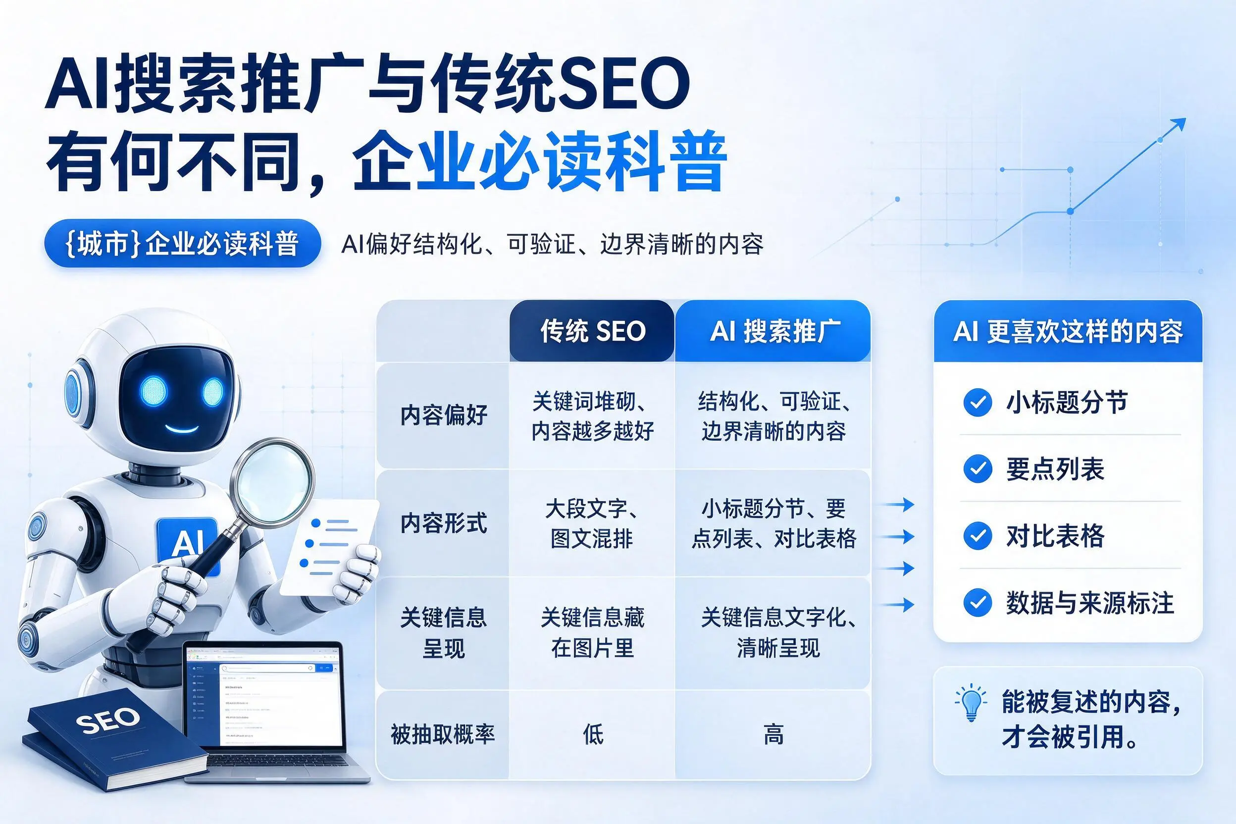 AI搜索推广与传统SEO有何不同,齐齐哈尔企业必读科普